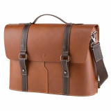 Truhaven Multi_use Leather Briefcase _Tan Brown_